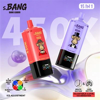 BANG LEADER 15인치-1 450K 퍼프 일회용 Vape 도매